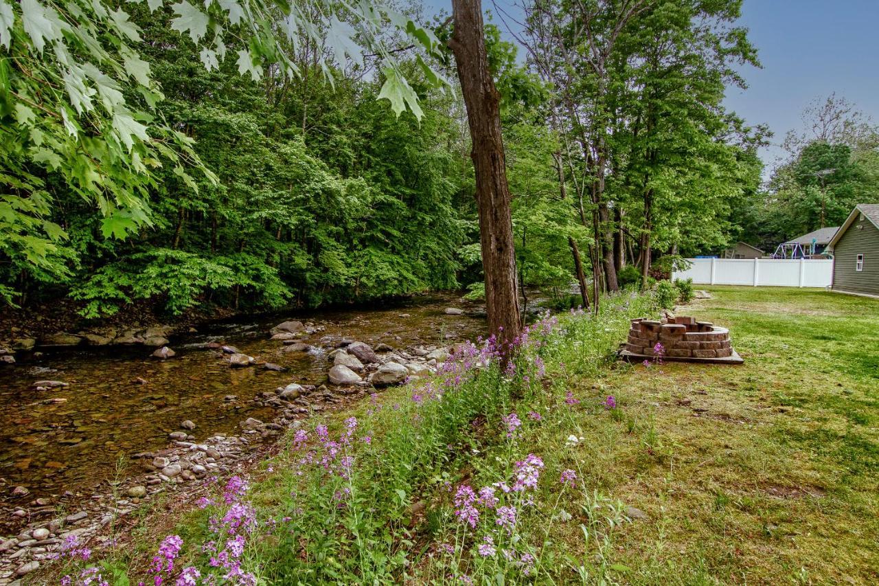 Cabin By The Creek With Private Creek Access Tannersville Dış mekan fotoğraf